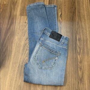 Dondup Monroe Skinny Fit Distressed Fade Soft Stretch Ankle Denim Jeans 26 Italy